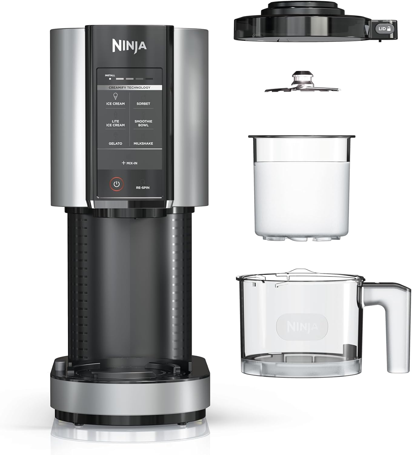 Ninja CREAMi Ice Cream Maker, Frozen Dessert Machine, Makes Icecream, Gelato, Frozen Yoghurt & More - Excellent Condition