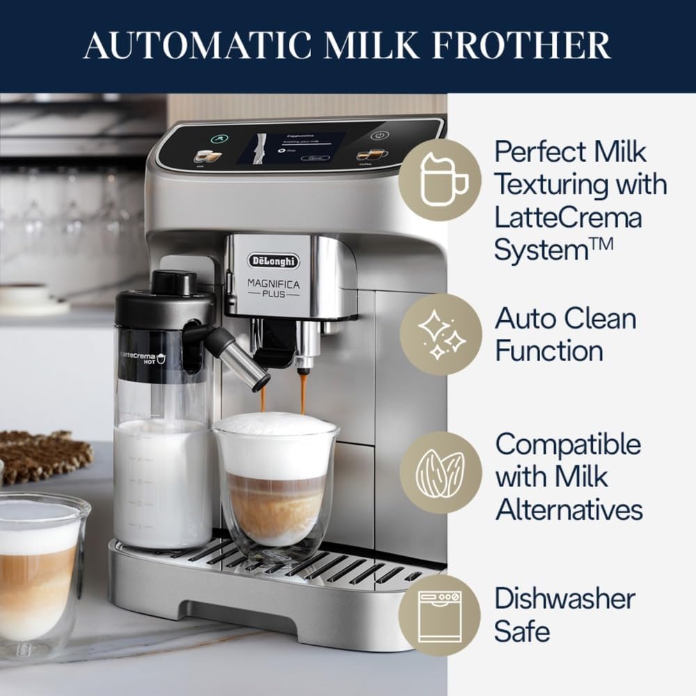 De'Longhi Magnifica Plus ECAM320.70.SB Automatic Coffee Machine with LatteCrema - Excellent Condition
