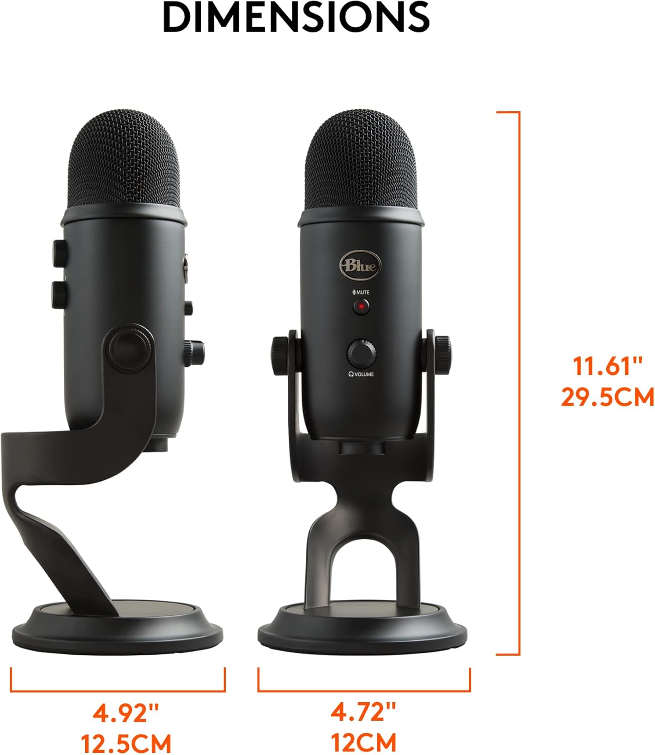 Logitech Yeti Premium Multi-Pattern USB Microphone with Blue VOICE - New Condition