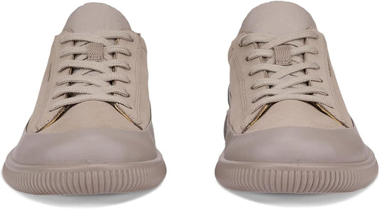 ECCO Women’s Soft Zero Leather Sneakers – Moon Rock, EU 37 / US 6-6.5 - New Condition