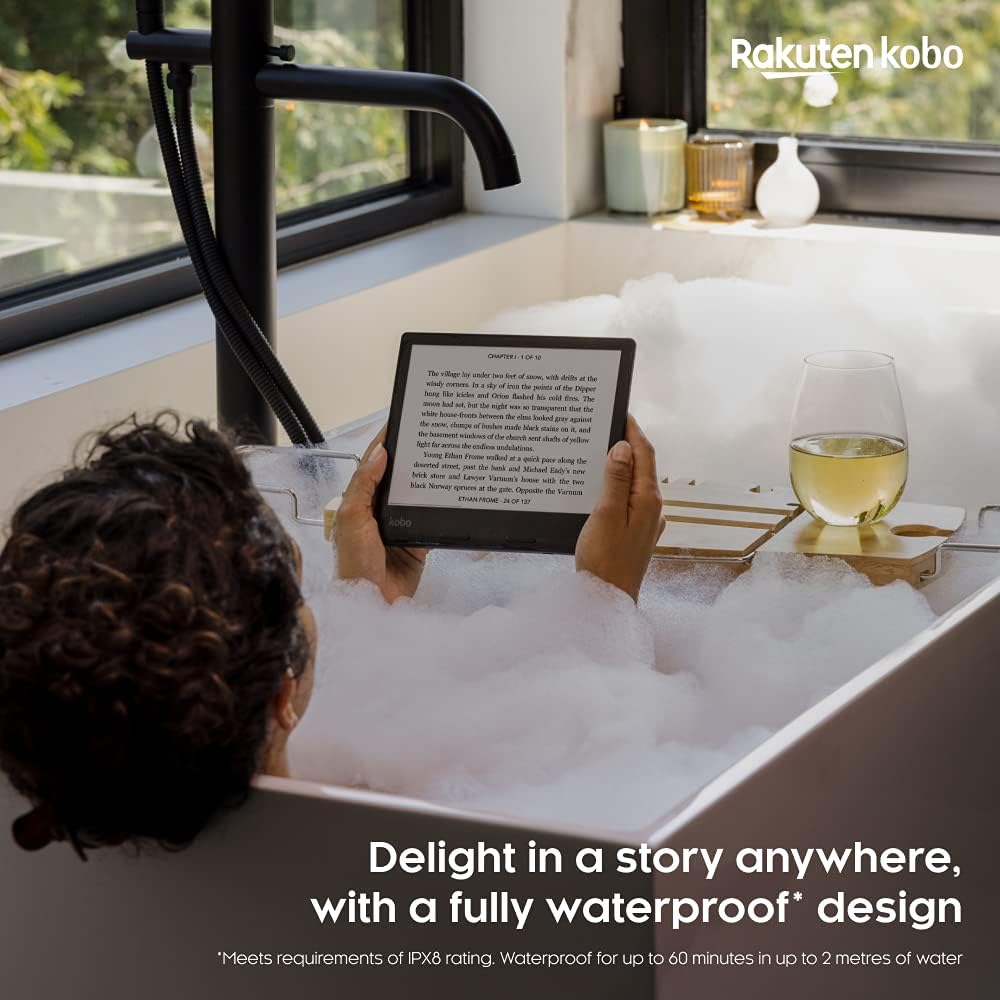Kobo Sage 8” HD eReader with Adjustable Brightness and Blue Light Filter - New Condition