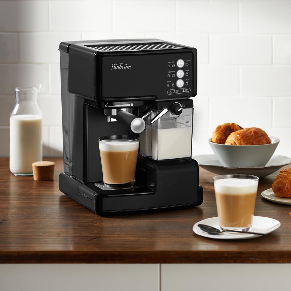 Sunbeam Café Barista Coffee Machine – 15 Bar, Automatic Milk Frother - Excellent Condition