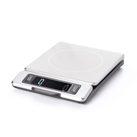 OXO Good Grips Stainless Steel Digital Food Scale – 11 lb Capacity with Pull-Out Display - New Condition