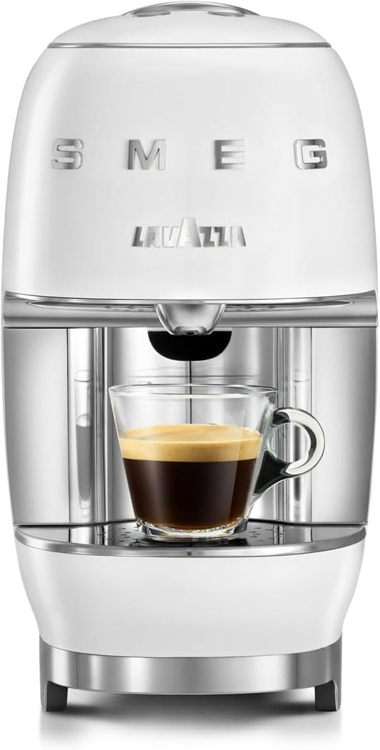 Lavazza A Modo Mio Smeg Coffee Capsule Machine – White, Italian Design, 0.9L Water Tank - Excellent Condition