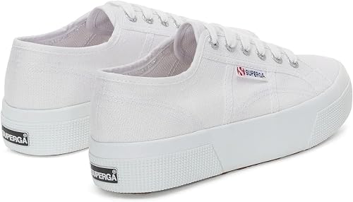 Superga 2740 Platform Women's Sneakers – Liquify Stripes Nylon White (EU 39 / US 8) - New Condition