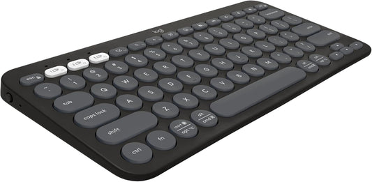 Logitech Pebble Keys 2 K380s Bluetooth Keyboard – Tonal Graphite - New Condition