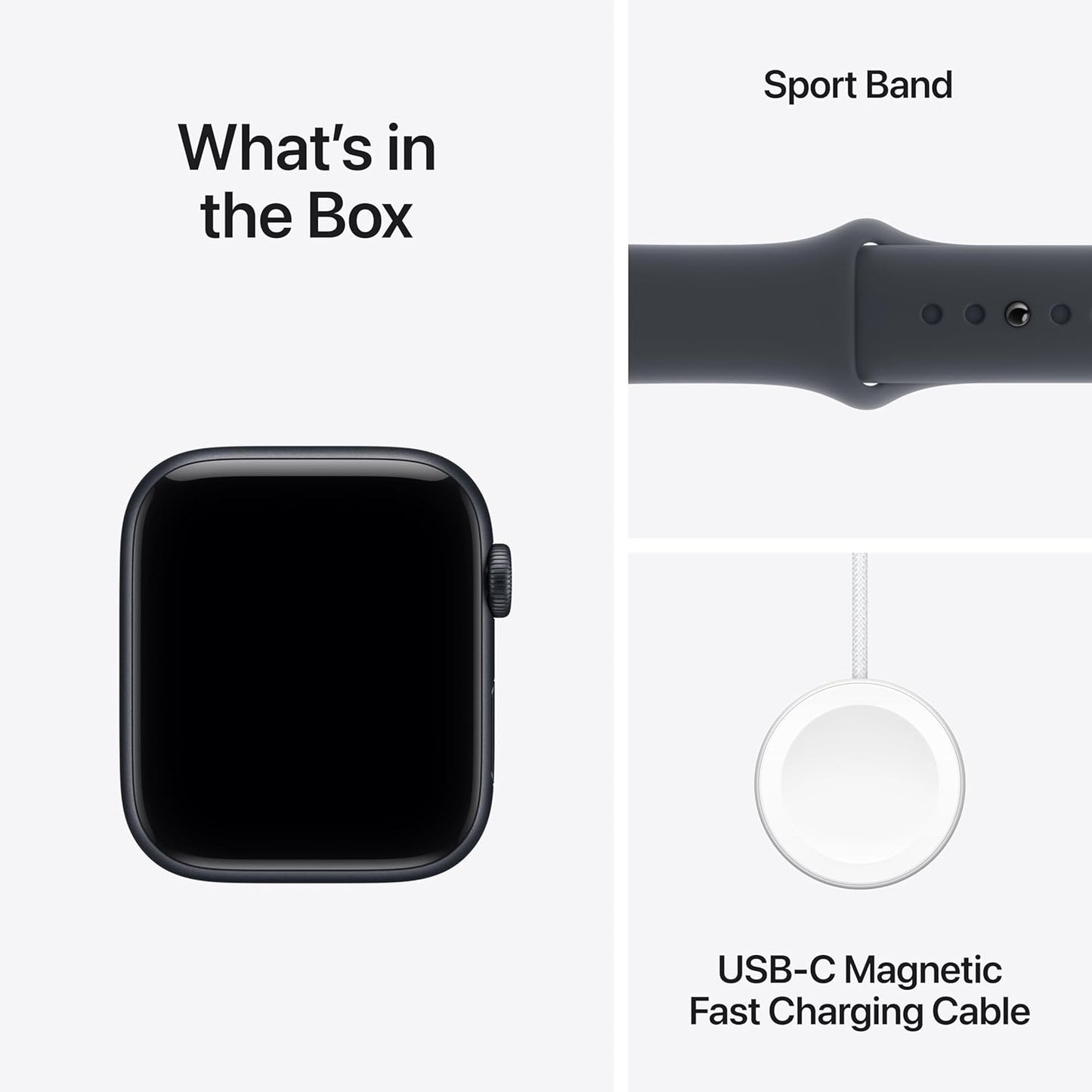 Apple Watch SE 3 GPS 44mm Smartwatch – Midnight Aluminium Case - New Condition