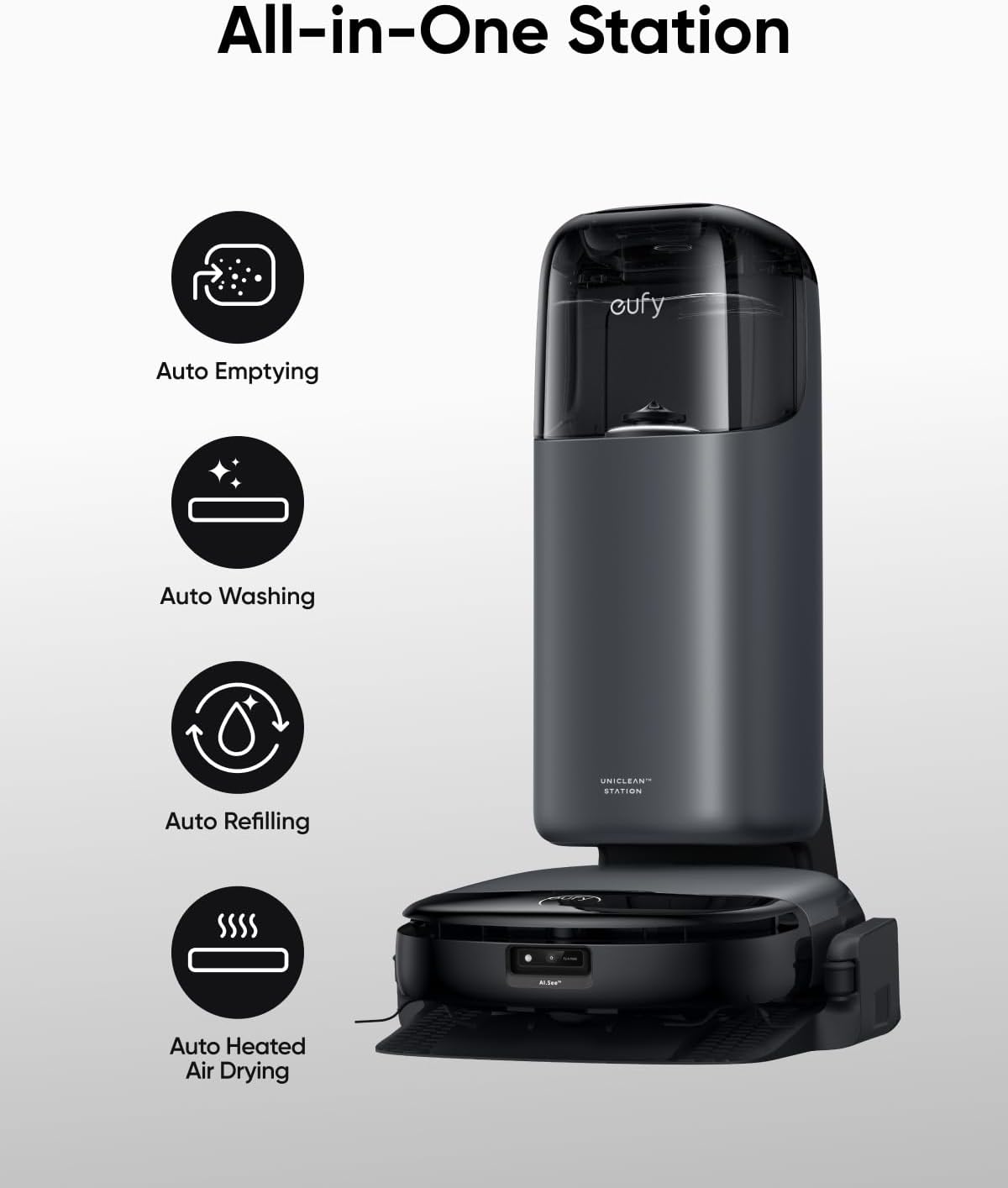 eufy S1 Robot Vacuum and Mop Combo – 8000Pa Suction - New Condition