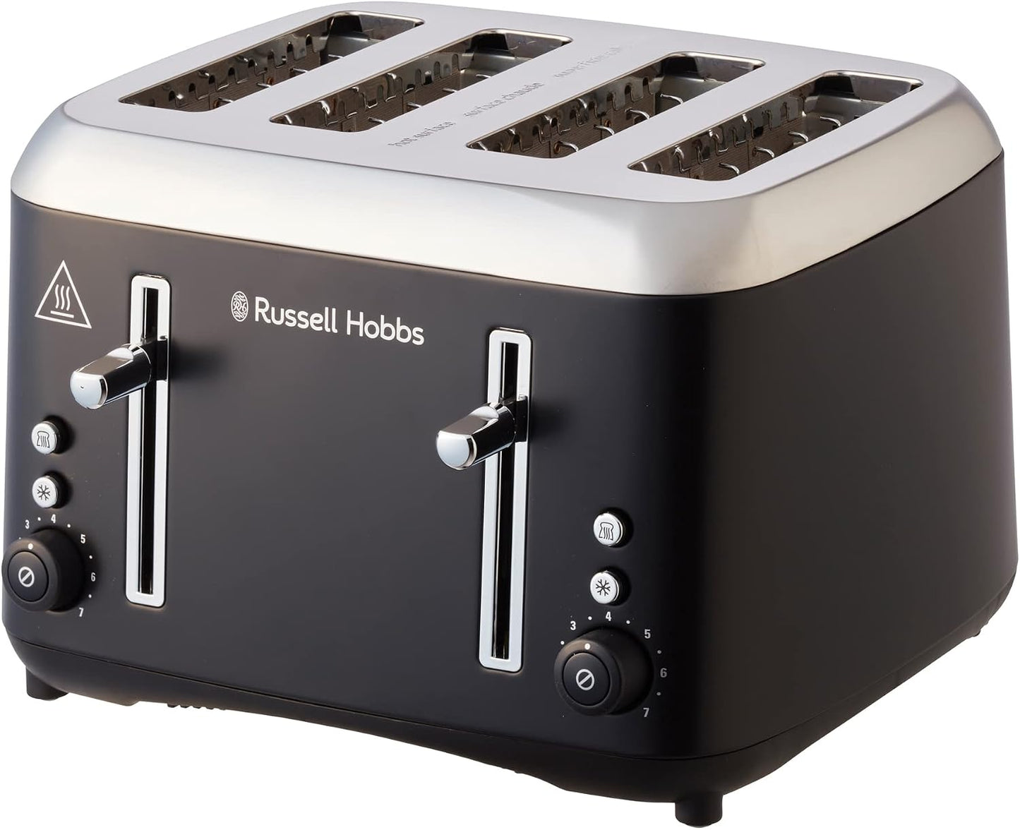 Russell Hobbs Addison RHT514BLK 4 Slice Toaster with Dual Controls - New Condition