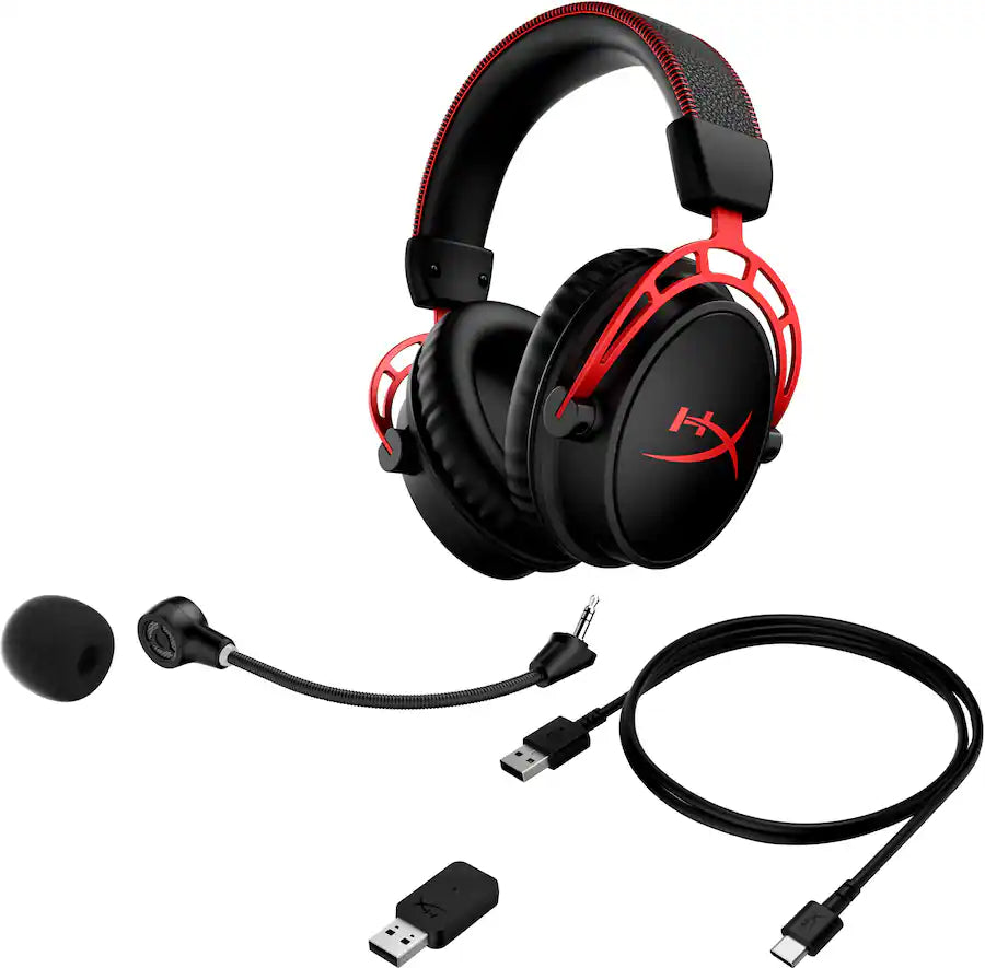 HyperX Cloud Alpha – Wireless Gaming Headset,  for PC, PS4, Xbox One, Nintendo Switch, and Mobile Devices – Red - New Condition