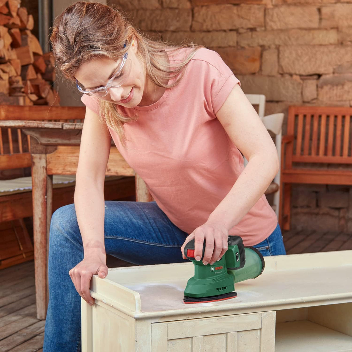 Bosch EasySander 18V-8 Cordless Multi Detail Sander – Rotatable Plate, Dust Box, Battery Not Included - Excellent Condition