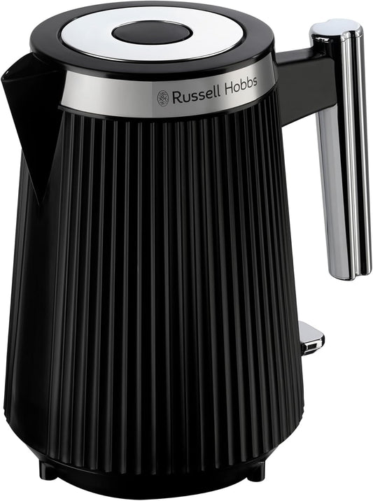 Russell Hobbs Bronte Kettle, Distinctive Design, Internal Illumination, Perfect Pour, Black - Good Condition