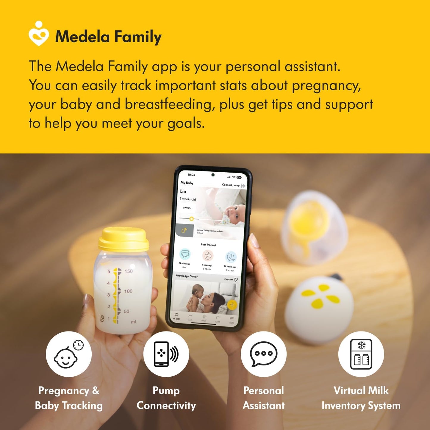 Medela Solo Hands-Free Single Electric Breast Pump Lightweight & Compact - Good Condition