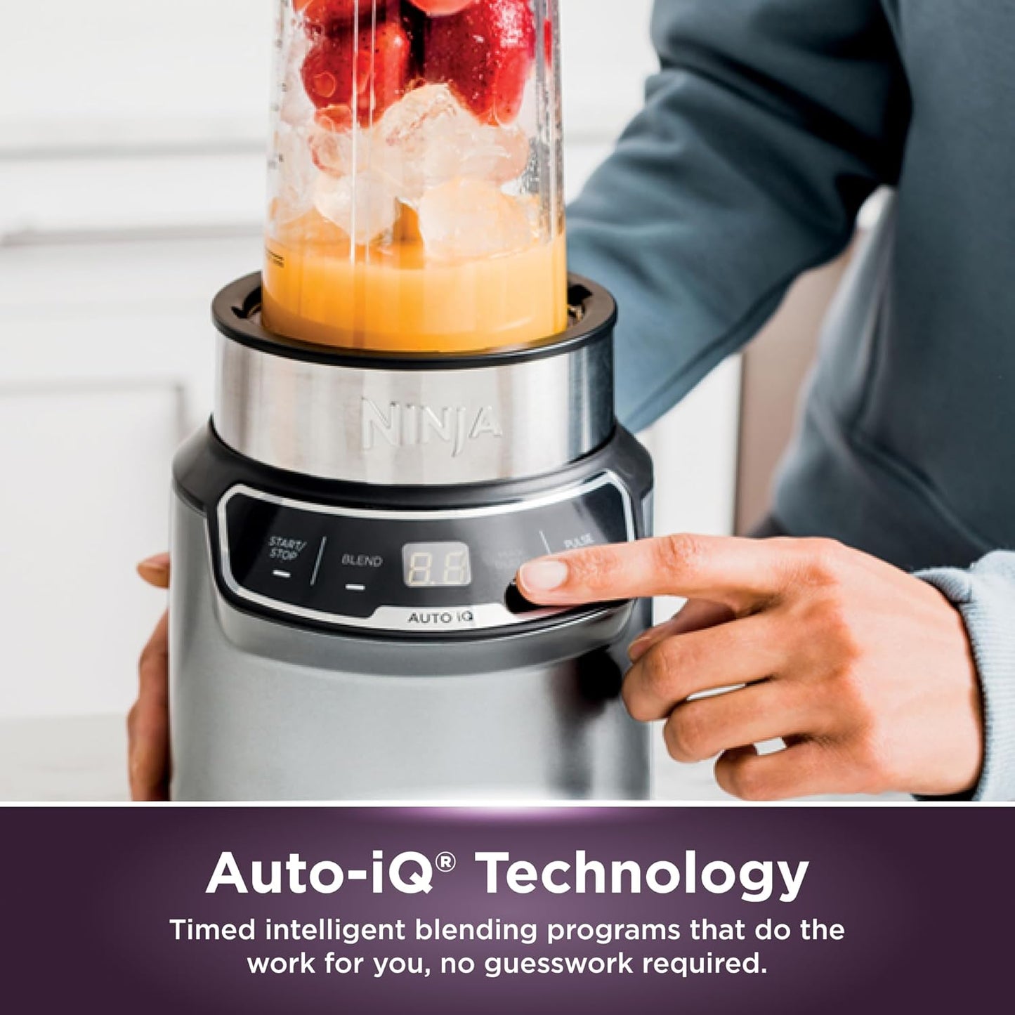Ninja Nutri-Blender Pro 1000W with Auto-iQ Personal Blender - Excellent Condition