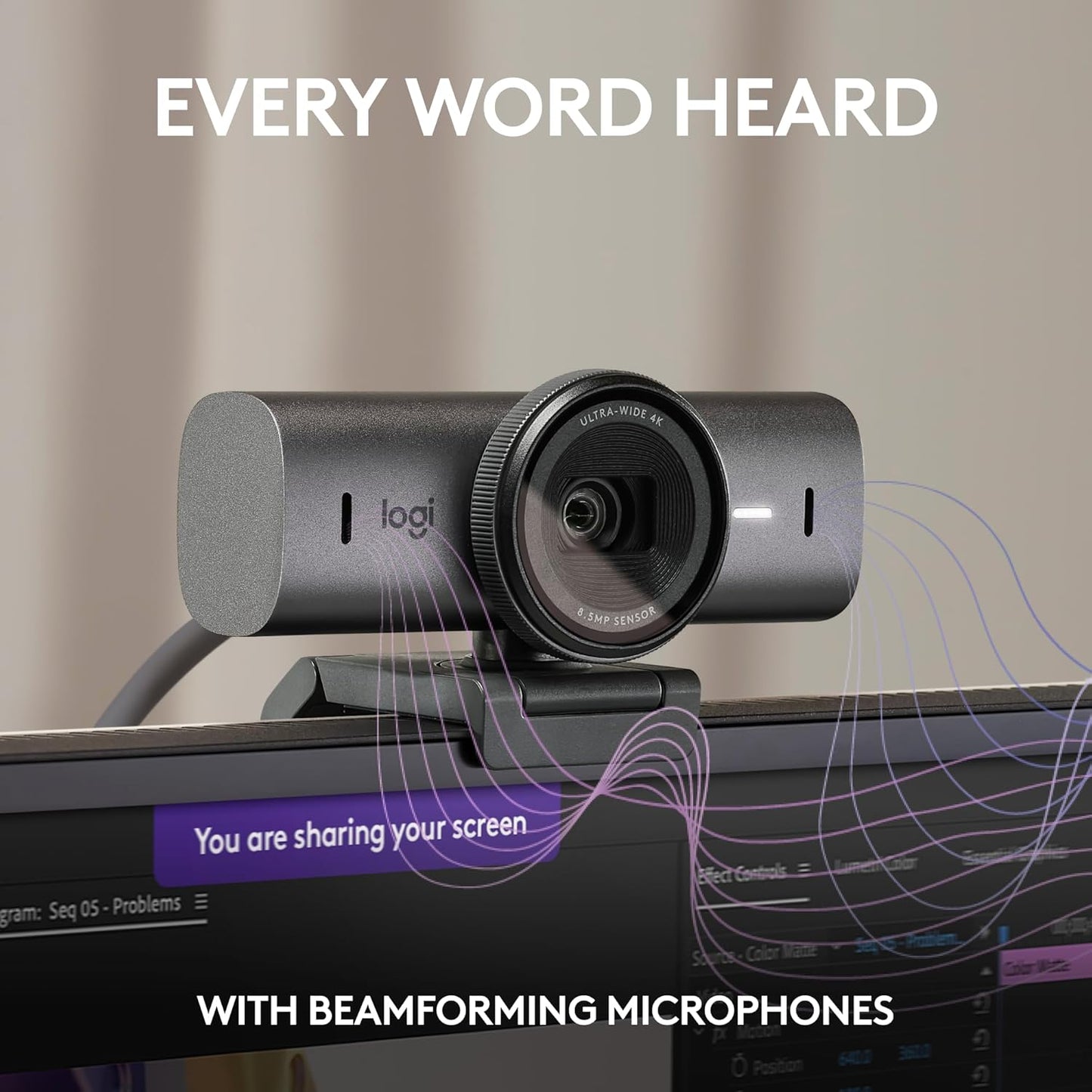 Logitech MX Brio 4K Webcam Graphite - New Condition