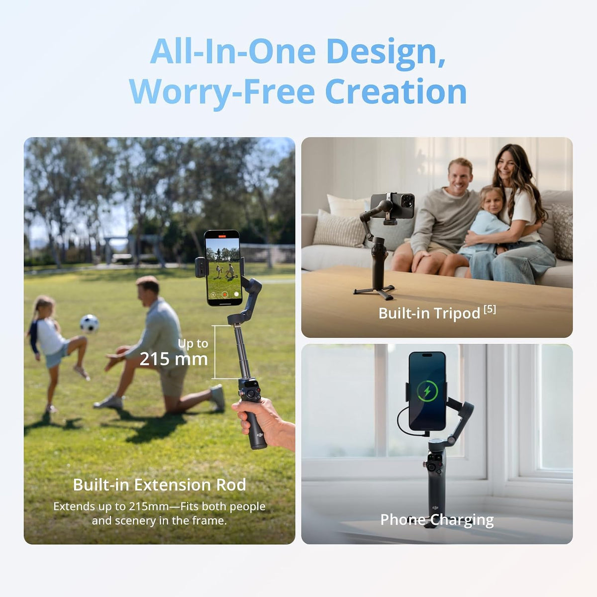 DJI Osmo Mobile 8P Gimbal Stabilizer for iPhone & Android - Excellent Condition