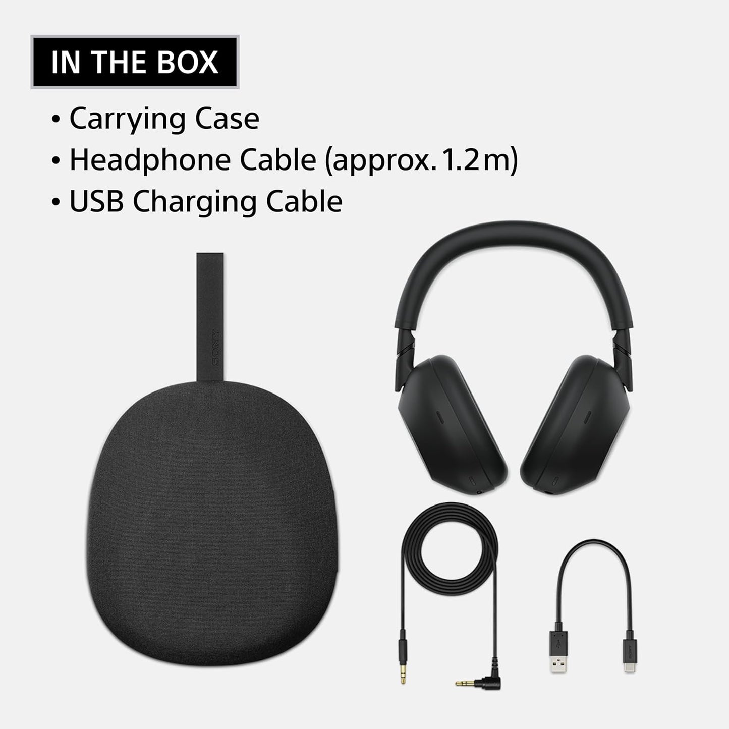 Sony WH-1000XM6 Wireless Noise Cancelling Headphones – Black - Excellent Condition