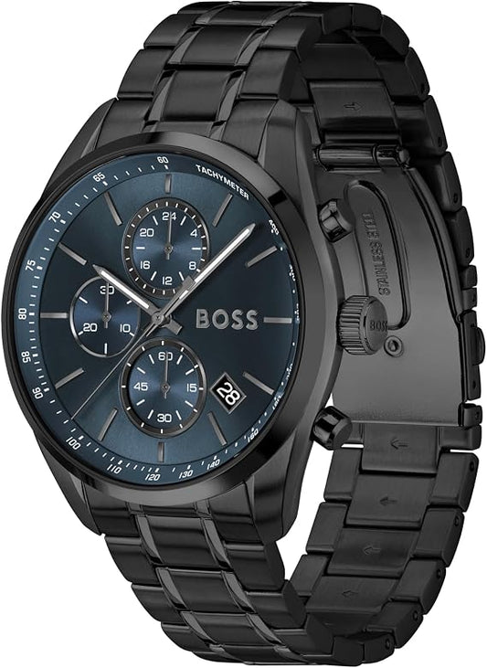 BOSS Grand Prix 44 Men’s Casual Watch – Blue - New Condition