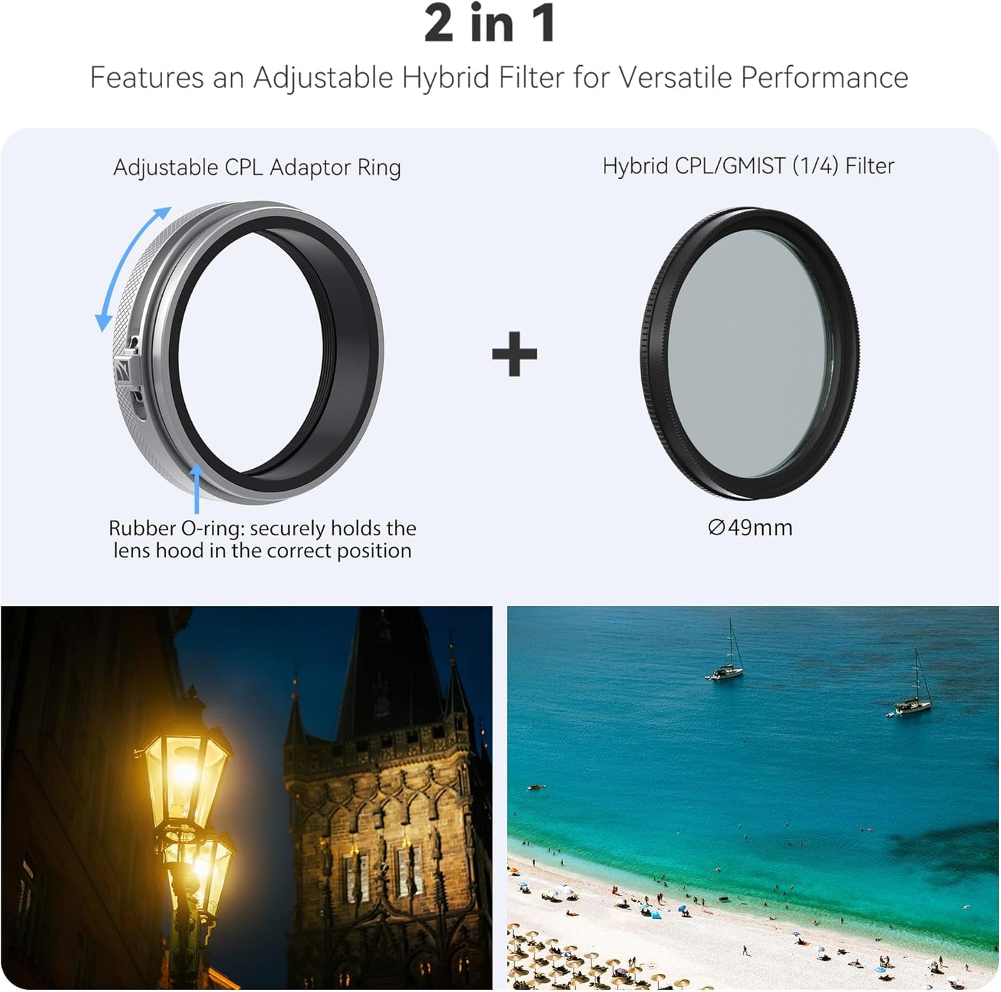 Freewell CPL/MIST 1/4 Filter Kit with Lens Hood for Fujifilm X100 Series - New Condition