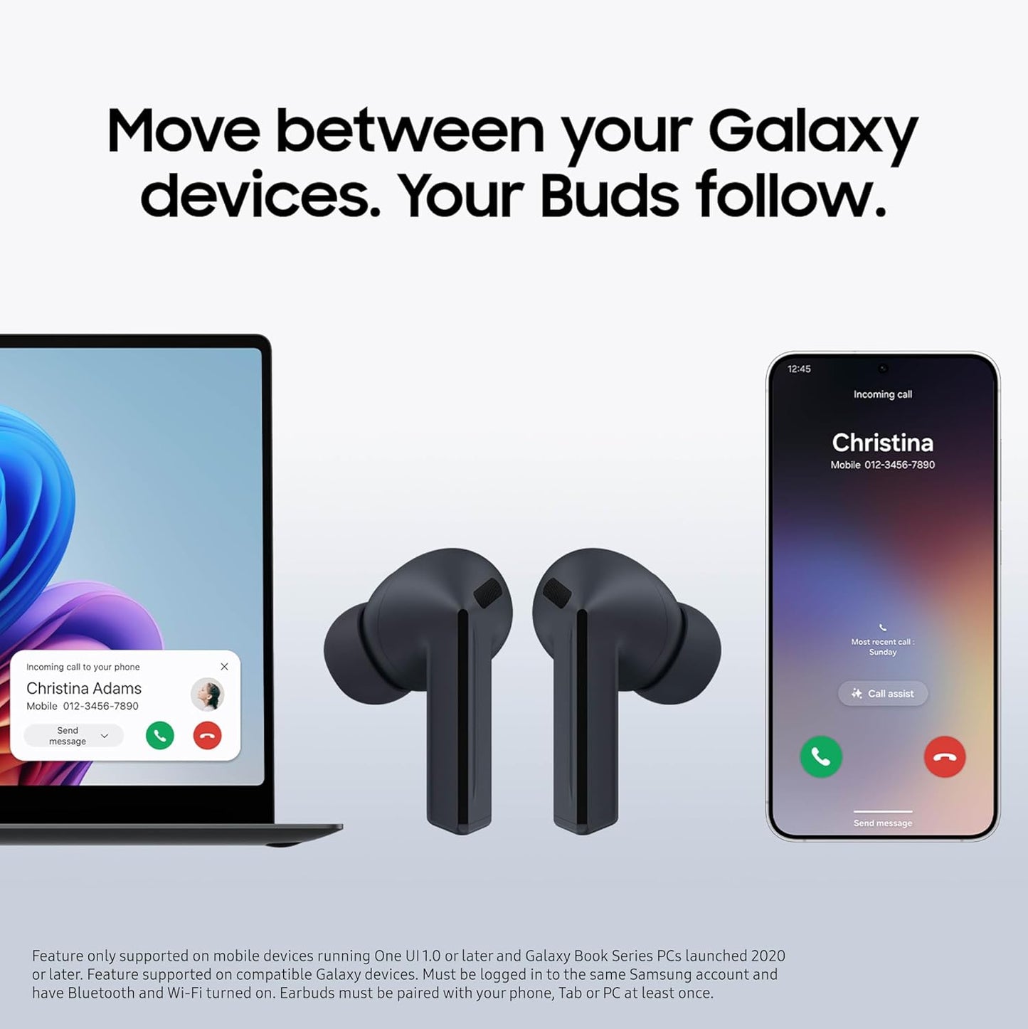 Samsung Galaxy Buds3 FE Wireless Earbuds – Black - Excellent Condition