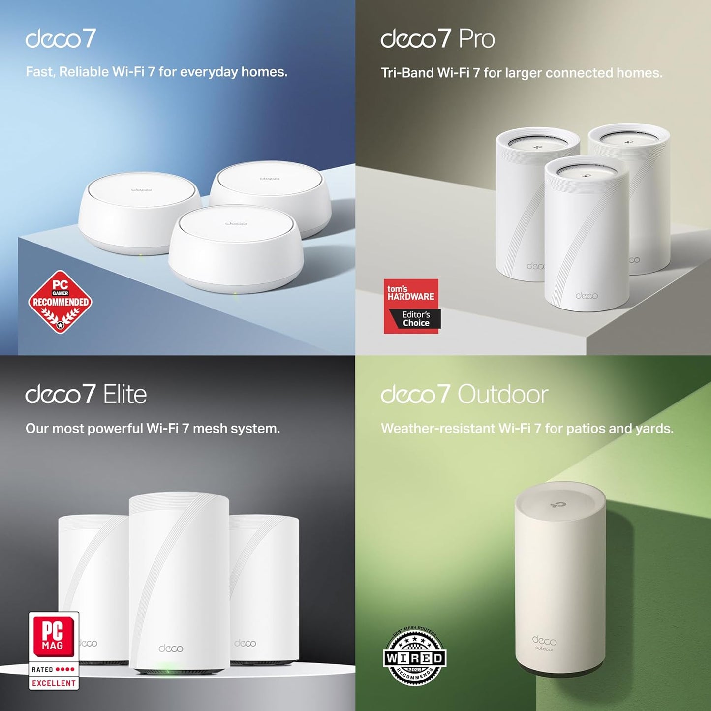 TP-Link Deco BE25 BE5000 Dual-Band WiFi 7 Mesh Router with 2.5Gbps Ports - New Condition
