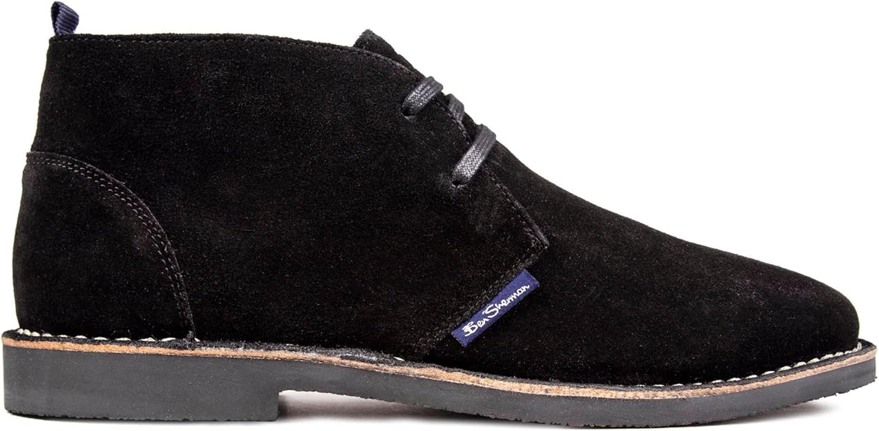 Ben Sherman Hemmings Men's Suede Boots – Black - New Condition