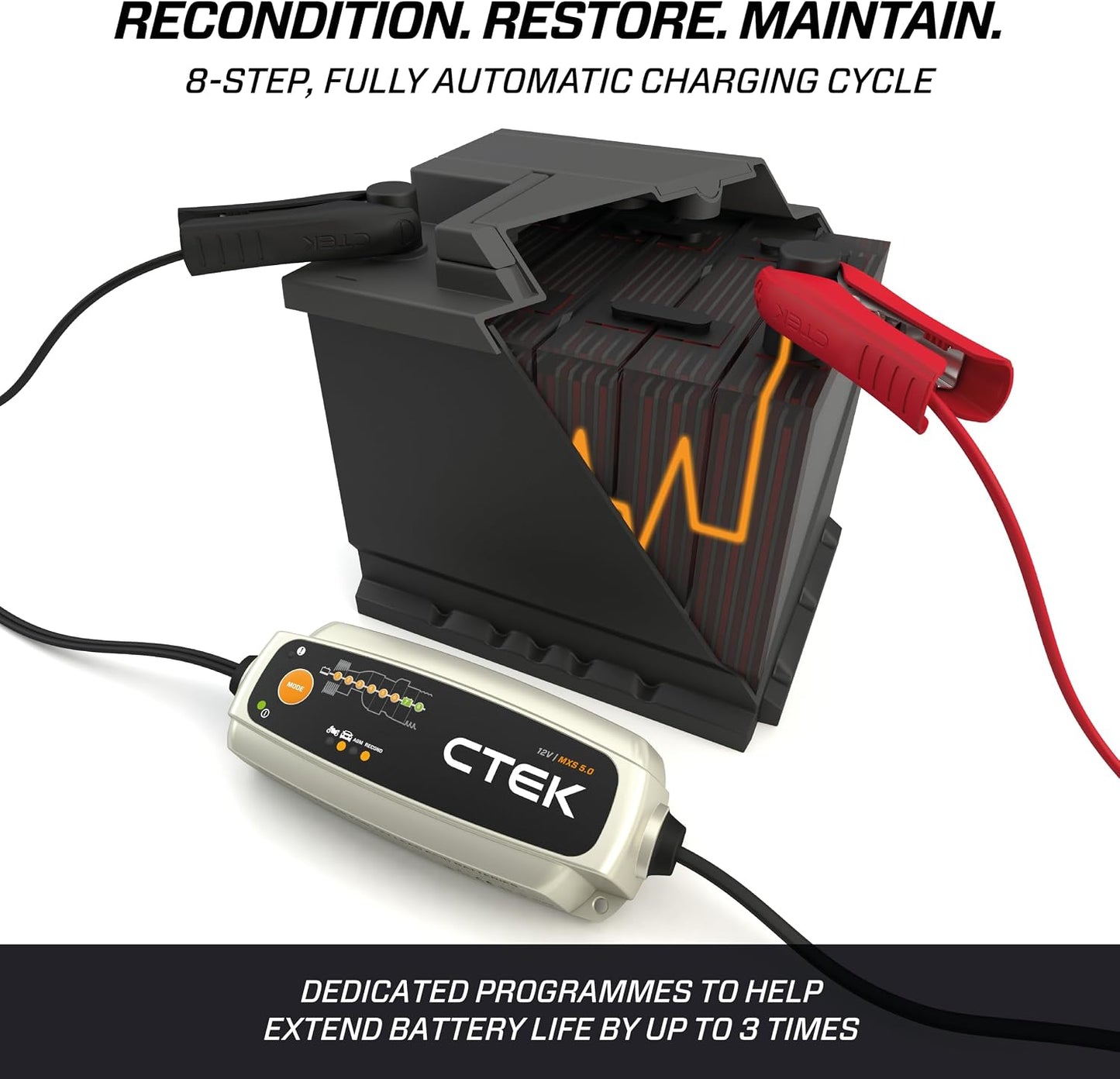 CTEK MXS 5.0 12V Smart Battery Charger & Maintainer - New Condition