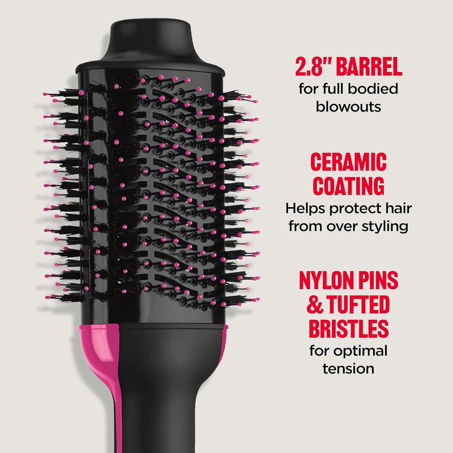 Revlon One Step Volumiser Blowout Brush and Root Booster, Black - New Condition