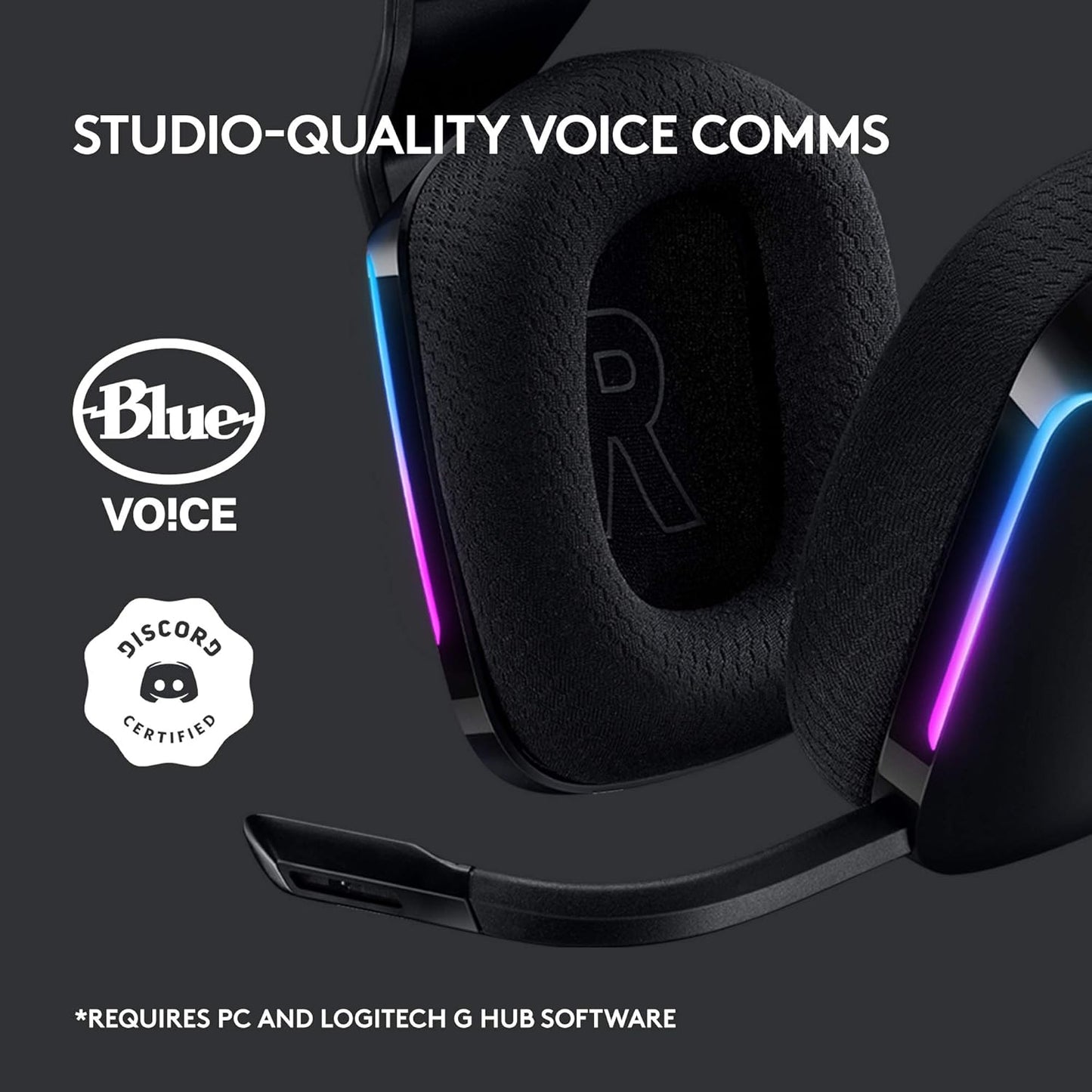 Logitech G733 Lightspeed Wireless Gaming Headset – Black - Excellent Condition