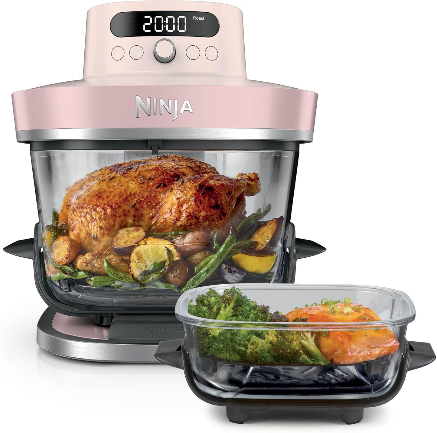 Ninja Crispi Pro AS101PKANZ 5.7L Glass Air Fryer 6-in-1 Pink - Excellent Condition