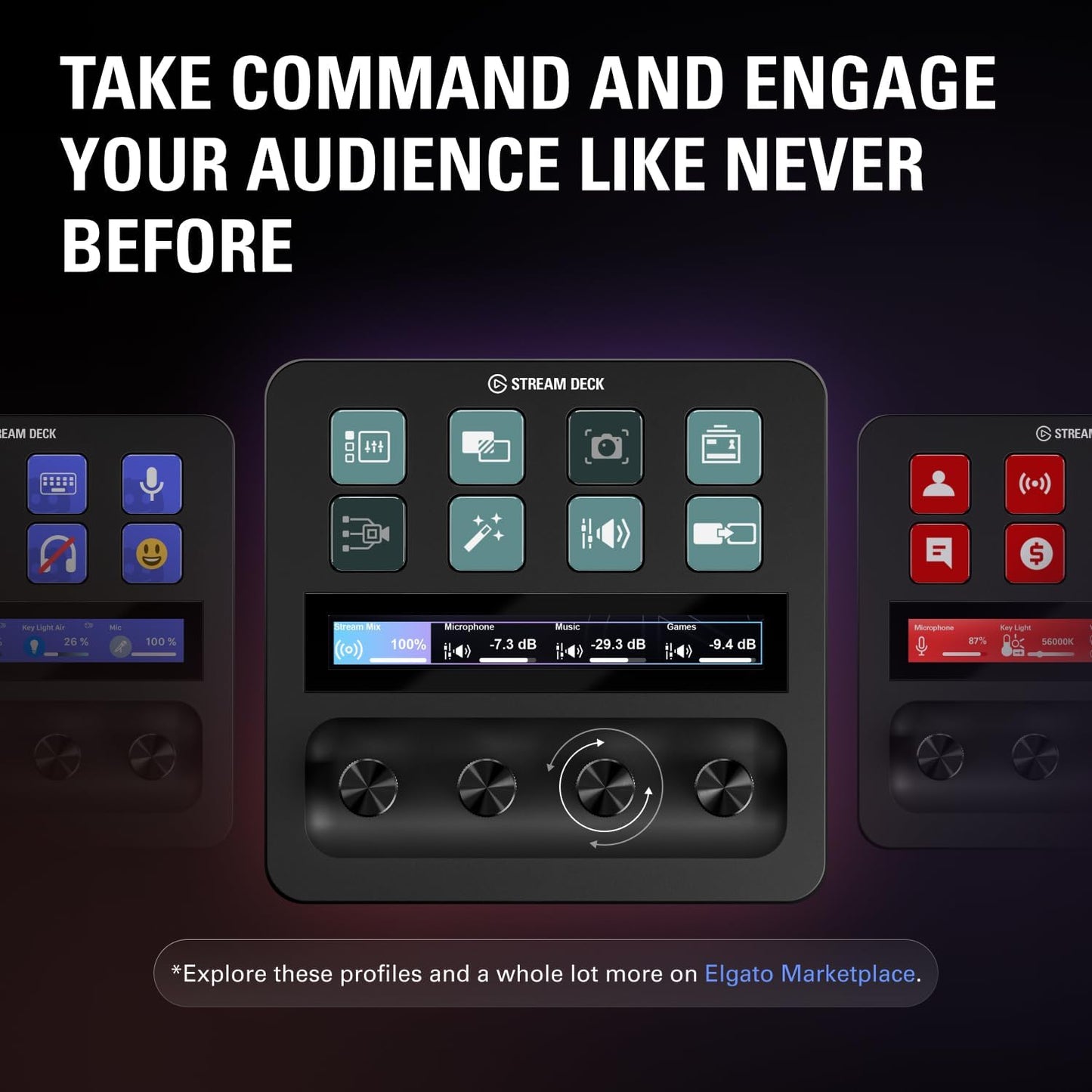 Elgato Stream Deck + XLR Audio Mixer & Studio Controller - New Condition
