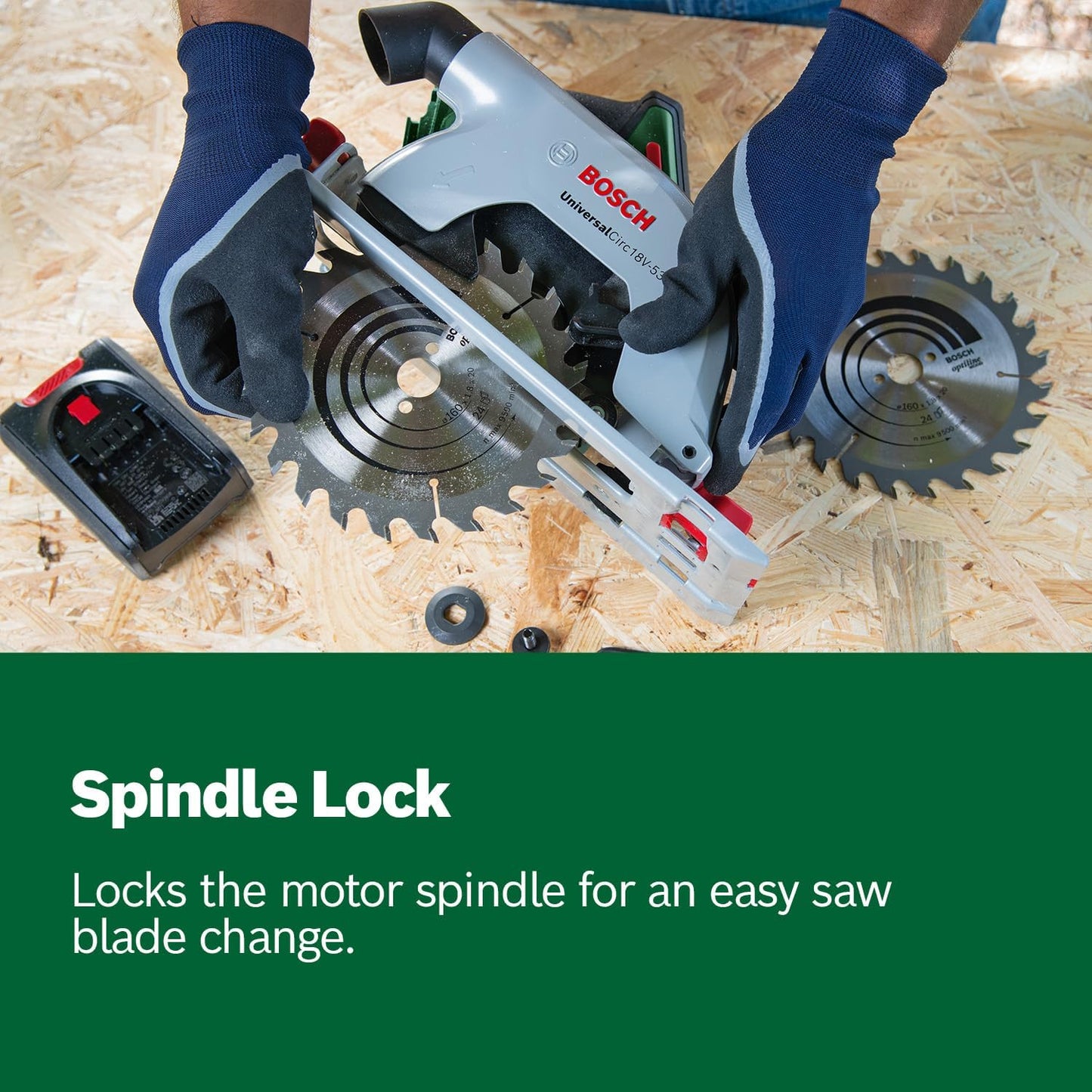 Bosch UniversalCirc 18V-53 Cordless Circular Saw 160mm 53mm Depth - Excellent Condition