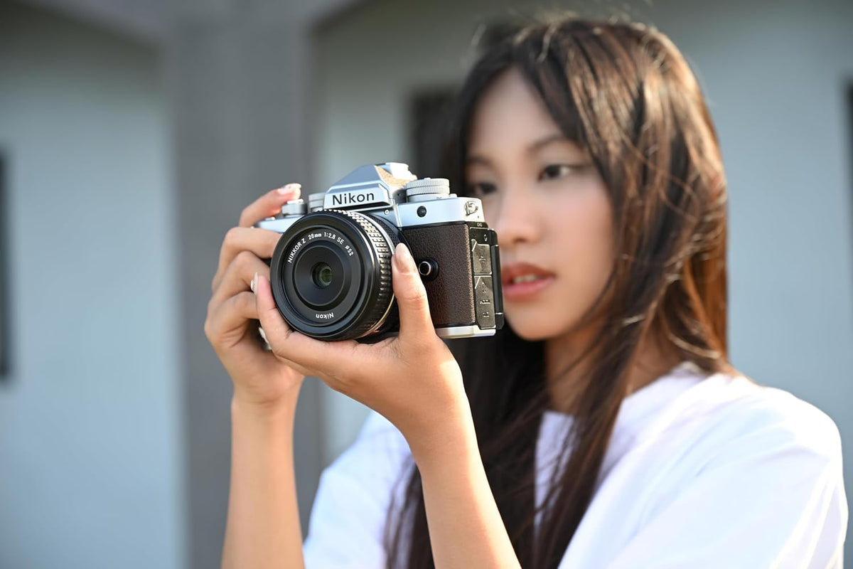 Nikon Zf Silver Mirrorless Camera – 24.5MP Full-Frame, Sepia Brown - New Condition