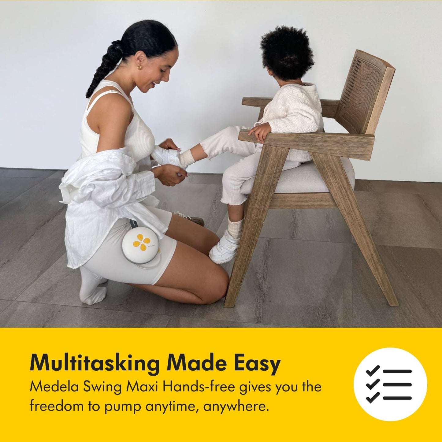 Medela Swing Maxi Double Electric Breast Pump White with App Connectivity - Excellent Condition
