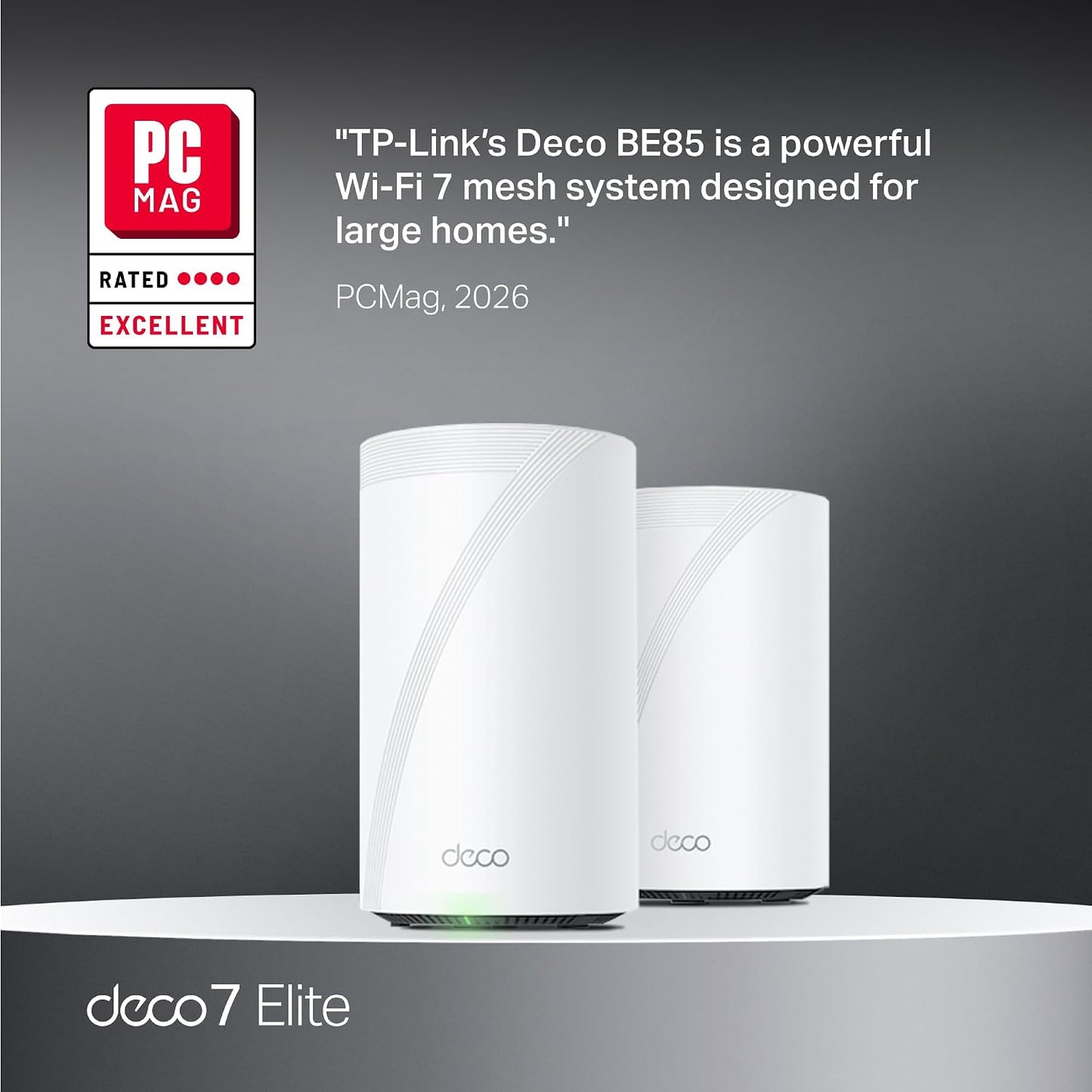 TP-Link Deco BE85 BE22000 WiFi 7 Mesh System 2-Pack with 10GbE - Excellent Condition