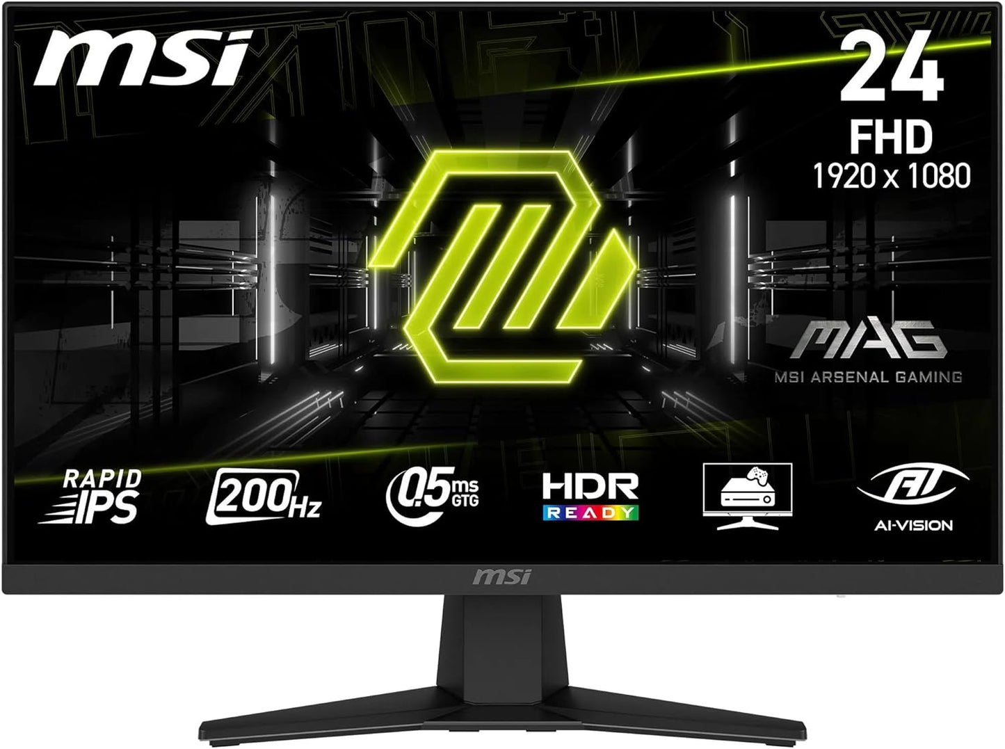 MSI MAG 244F 24' FHD (1920 x 1080) IPS Gaming Monitor - Excellent Condition