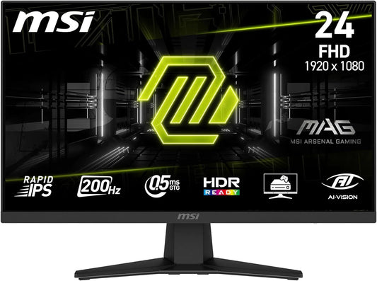 MSI MAG 244F 24' FHD (1920 x 1080) IPS Gaming Monitor - Excellent Condition