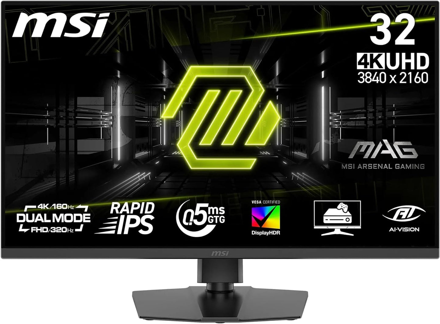 MSI MAG 322URDF E16 32 Inch 4K UHD Gaming Monitor Black - Excellent Condition