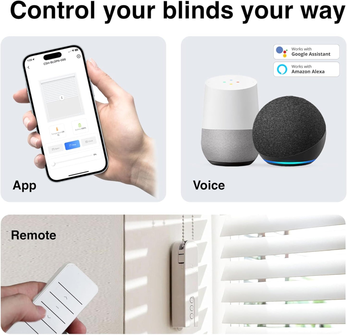 Connect Smart Blind Opener – Motorised Wi-Fi Controller for Roller & Roman Shades - New Condition