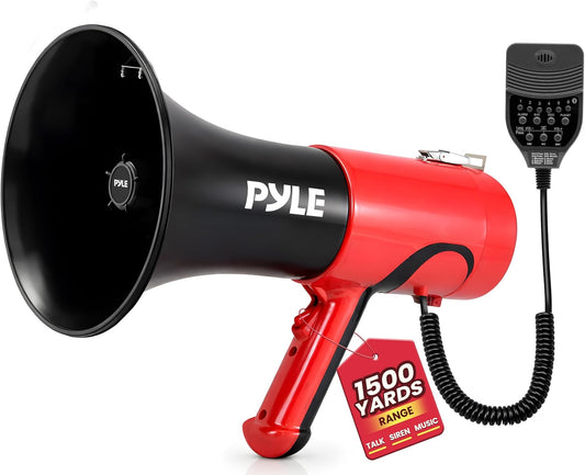 Pyle Portable Megaphone Bullhorn with Bluetooth, 100W PA Speaker - New Condition