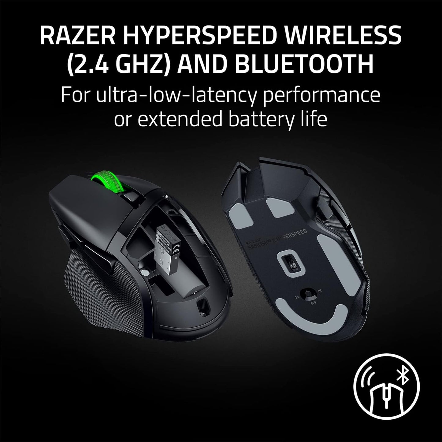 Razer Basilisk V3 X HyperSpeed Wireless Gaming Mouse Classic - Black - New Condition
