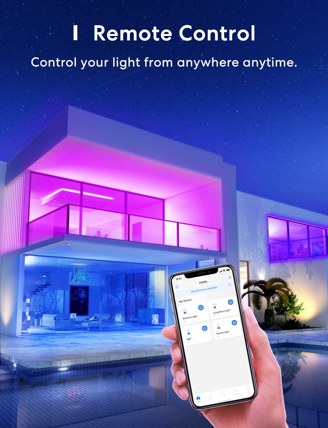 Meross MSL120 Smart WiFi LED Bulb 4-Pack 900lm RGB Colour Changing - New Condition