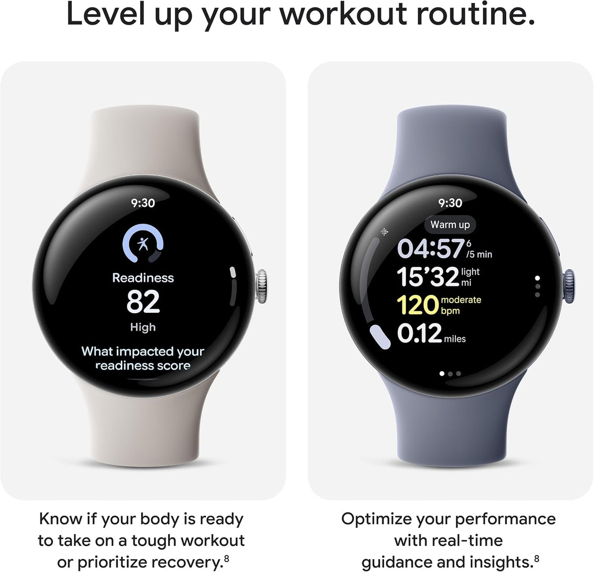 Google Pixel Watch 4 45mm WiFi – Moonstone - New Condition