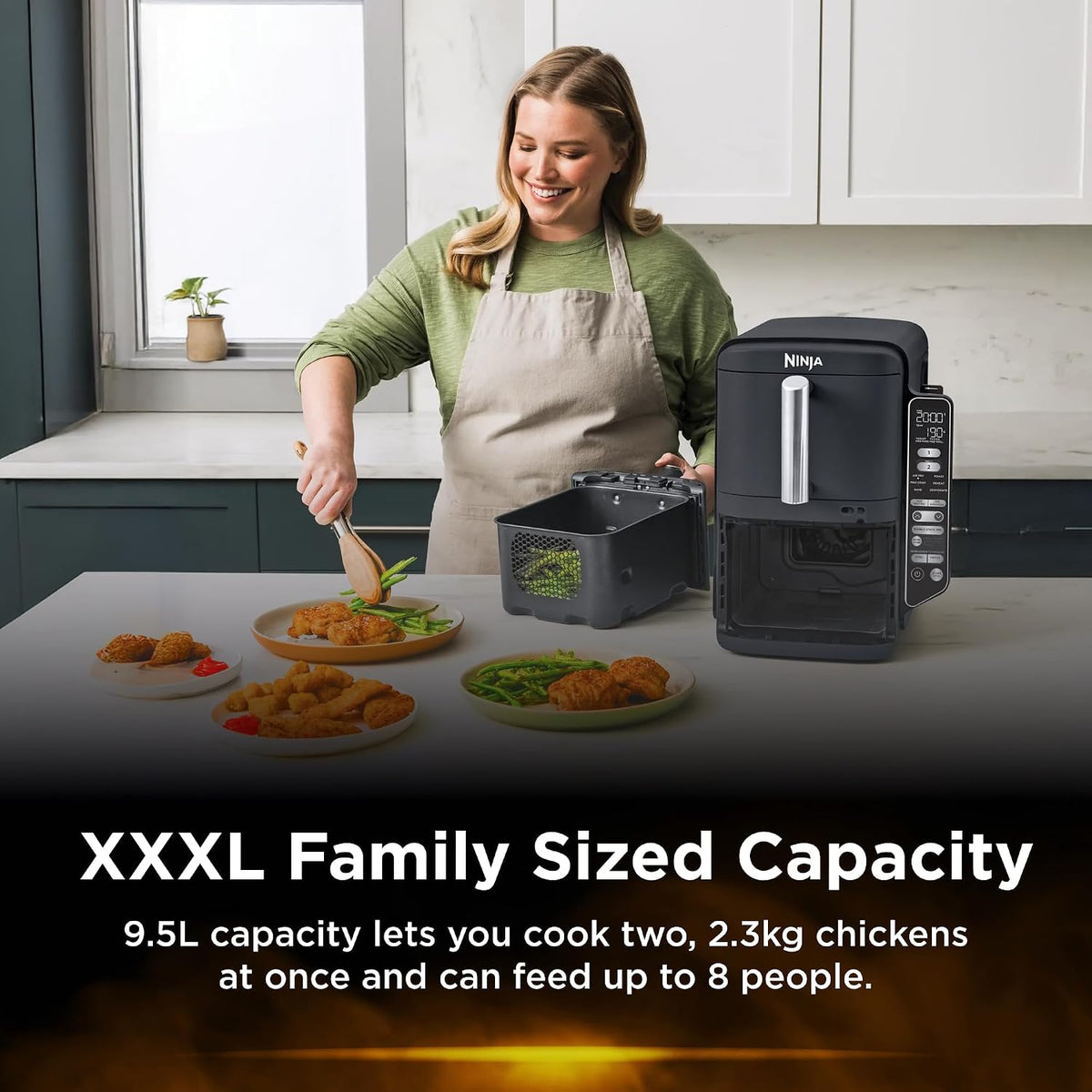 Ninja DoubleStack XXXL 9.5L 2-Drawer Air Fryer – SL400ANZ - New Condition