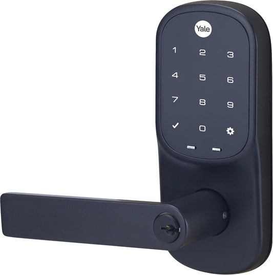 Yale Assure Lever Keyed Smart Deadlatch Matt Black with Yale Home Module - Excellent Condition
