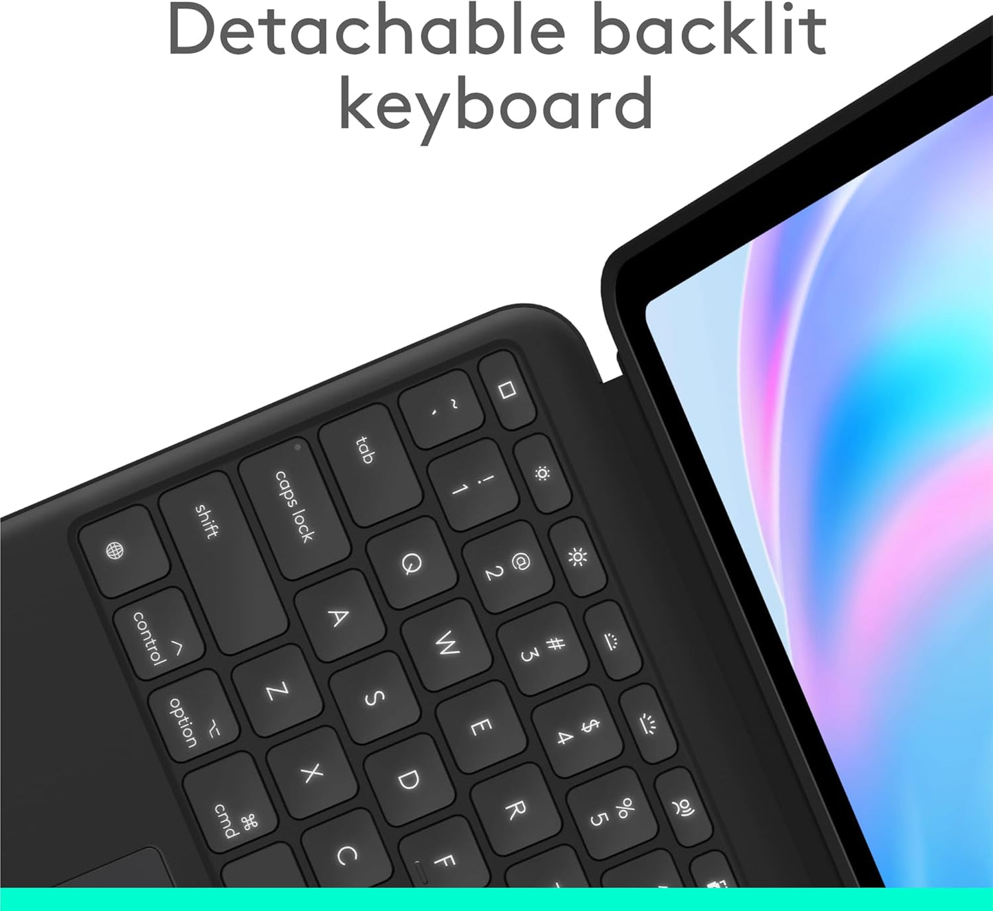 Logitech Combo Touch Detachable Keyboard Case with Trackpad for iPad Air - Excellent Condition