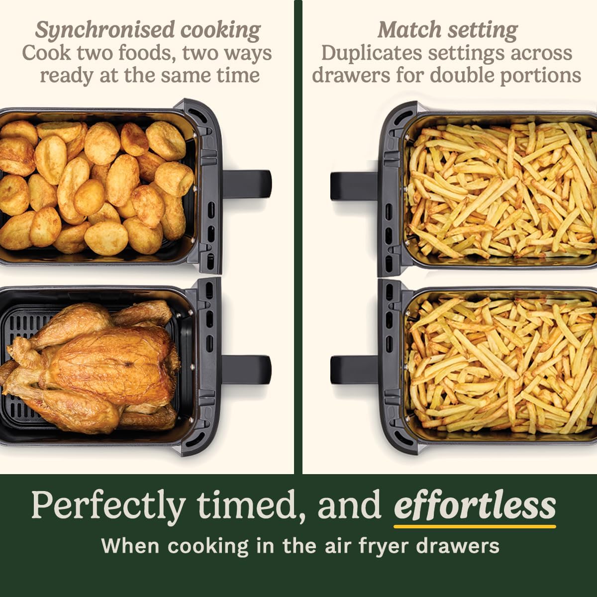 Cuisinart Tri Zone 13.6L XXXL Air Fryer & Oven - Stainless Steel - New Condition