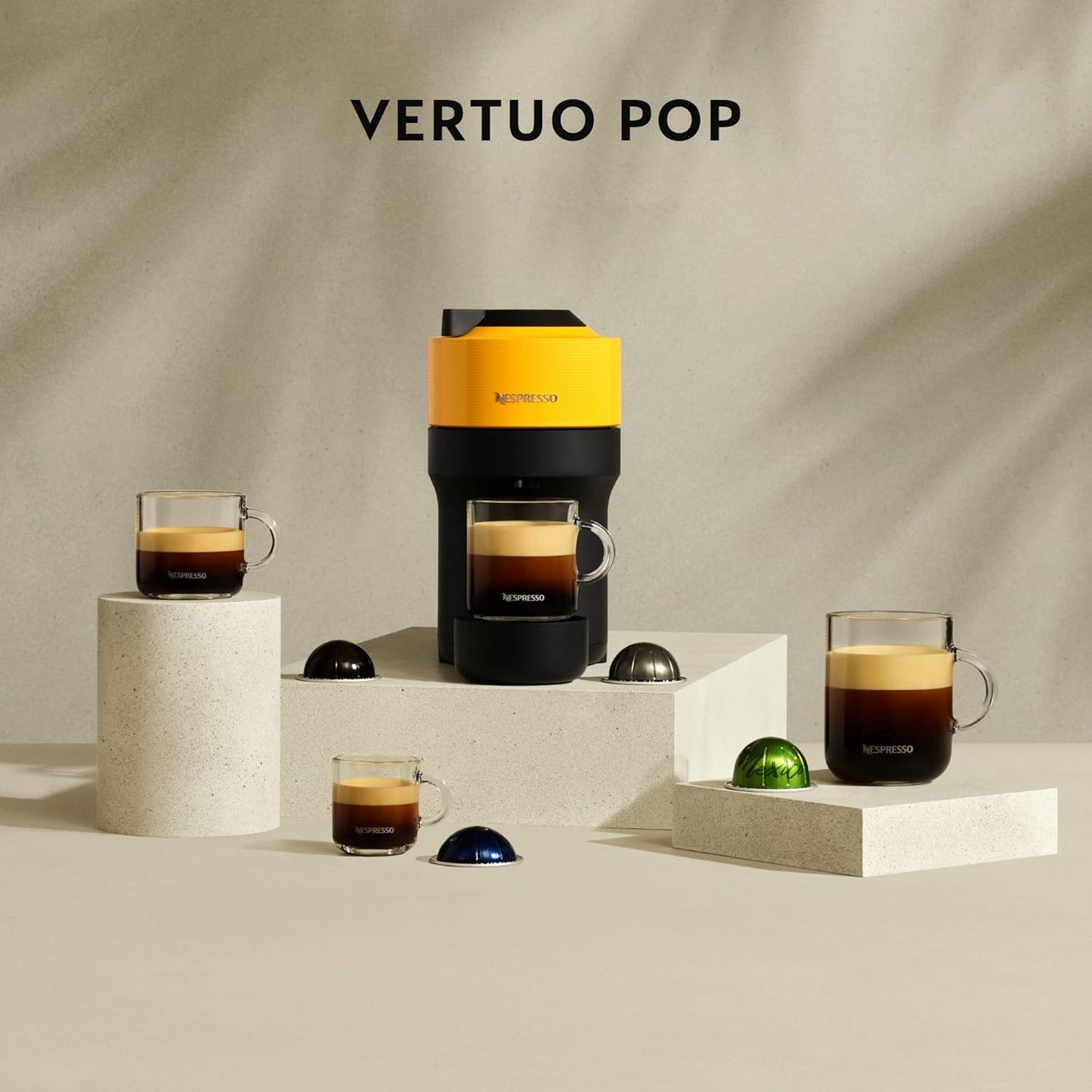Nespresso De'Longhi Vertuo Pop Coffee Capsule Machine - Liquorice Black - Excellent Condition