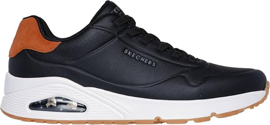 Skechers Street Uno Tailored Air Men's Shoes – Air-Cooled Memory Foam, No-Tie Design, Cognac, USA 11.5 / UK 10.5 - Excellent Condition
