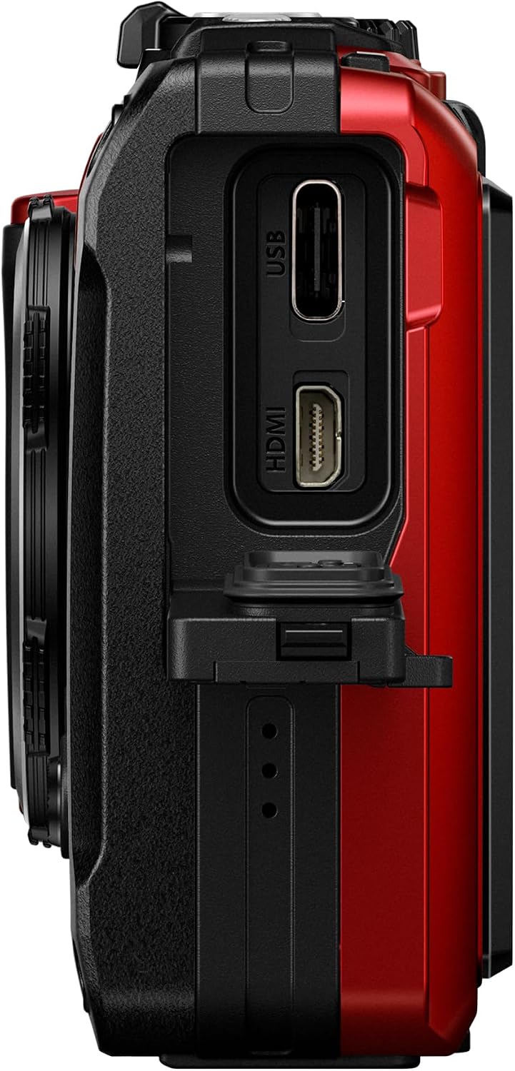 OM SYSTEM TG-7 Tough Camera - Red - Excellent Condition